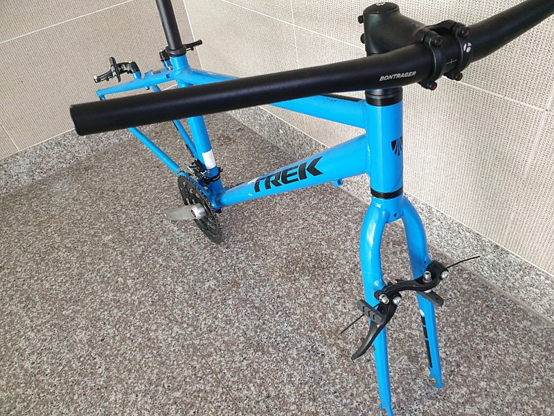 트렉 FX2 하이브리드 자전거+생활형 풀샥 MTB 자전거 프레임(트렉 데칼) 이미지