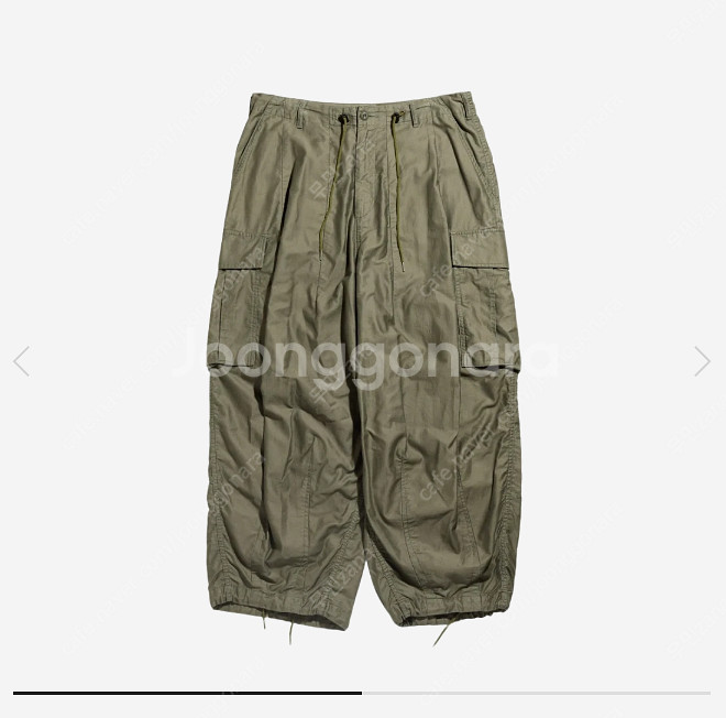 M 새제품) 니들스 H.D. BDU 팬츠 올리브 QV155 PU248A 카고 와이드--7