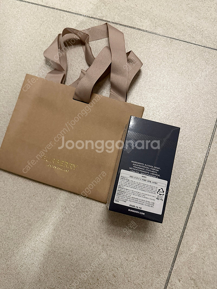 버버리 위크앤드포맨 남성향수 100ml 쇼핑백까지 새상품--2