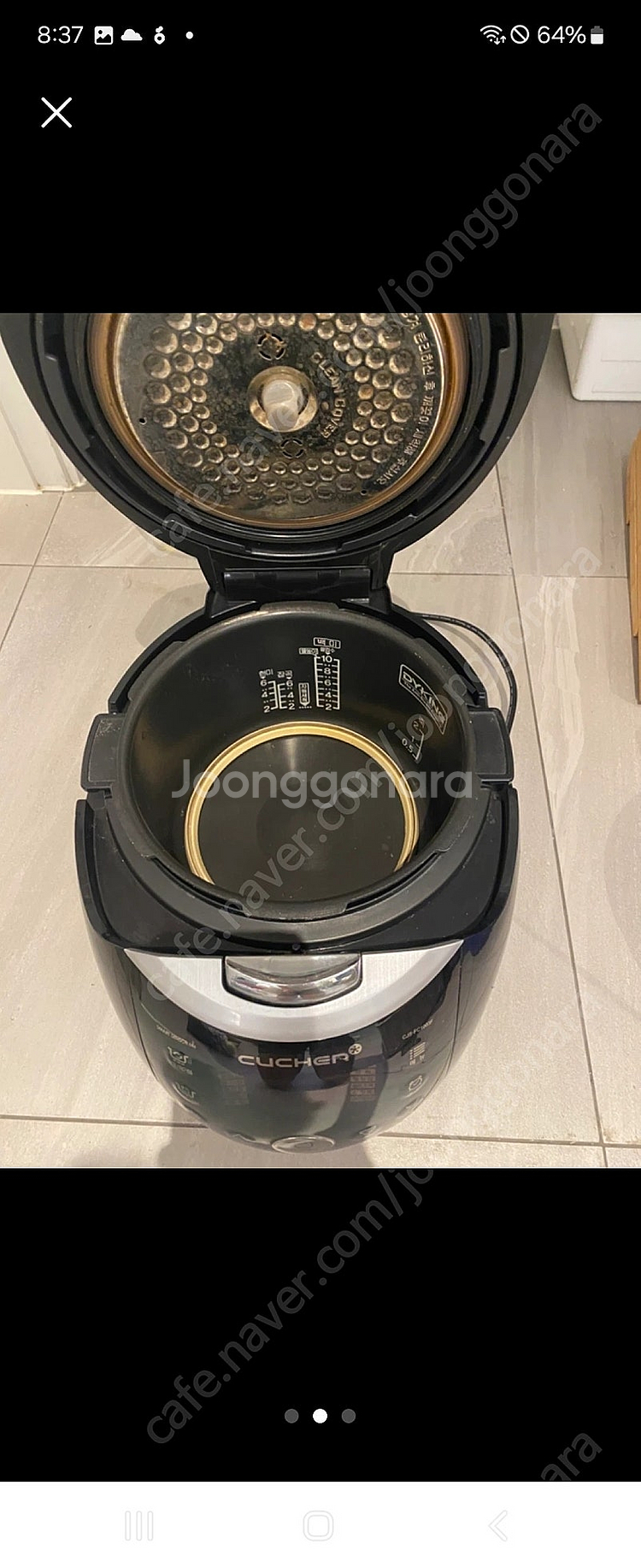 쿠첸 10인용 전기 압력 밥솥 CJS-FC1001F 팝...--2