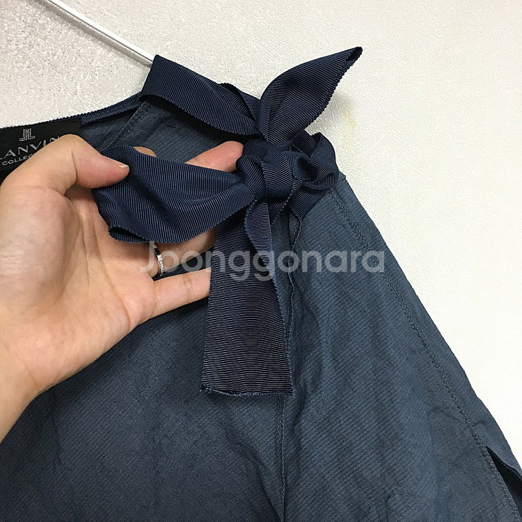 랑방 리본 린넨 원피스 55 / 랑방 마인 오브제 타임...--1