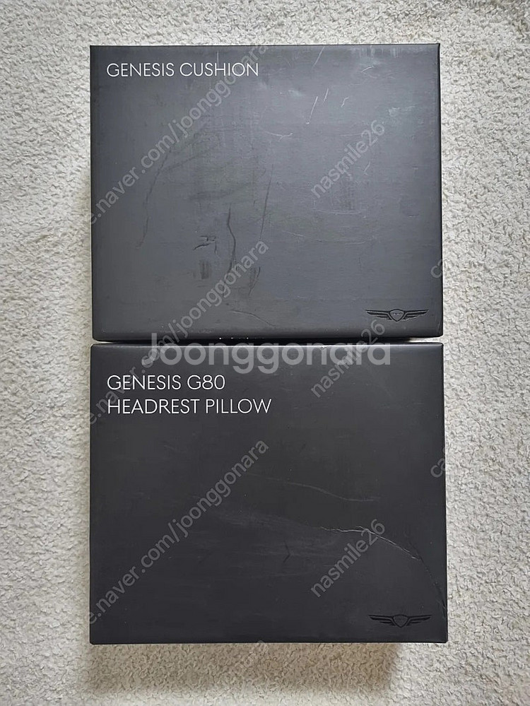 제네시스 G80 뒷자석 목베게--2