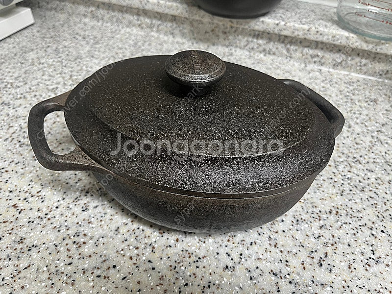 스캡슐트 오벌 무쇠냄비 2L--4