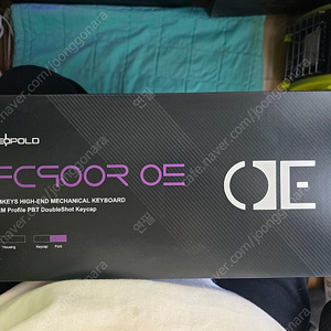 (단순개봉) 레오폴드 fc900r 블랙퍼플 갈축 키보드 판매합니다 이미지