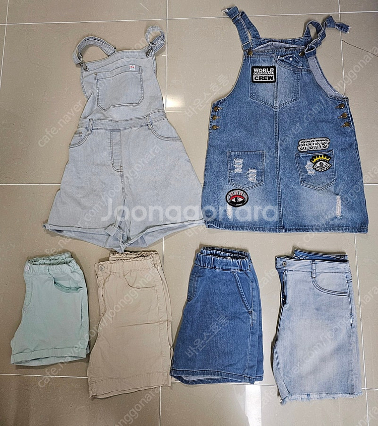 야아 150~160 반팔티셔츠/반바지 등 일괄--1
