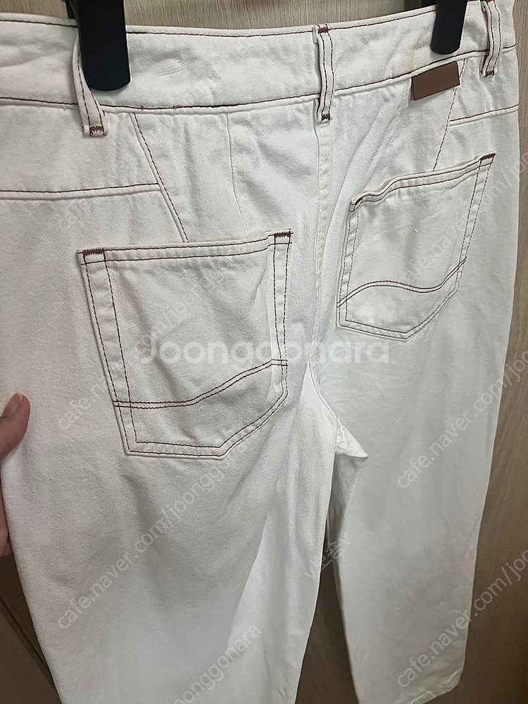 sjsj 화이트 팬츠 64--3