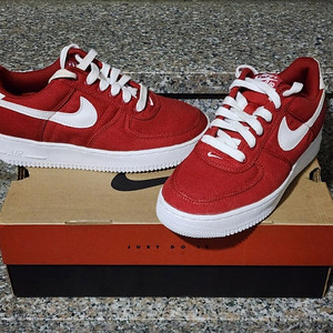 [판매] 나이키 에어 포스 1 로우 CVS 캔버스 canvas 1996 빨흰 완창 올드포스 (255) 이미지