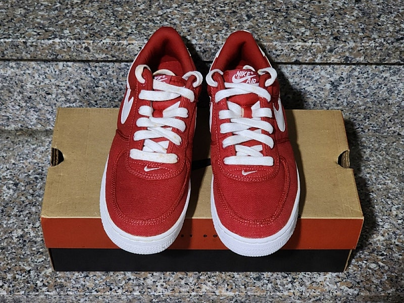 [판매] 나이키 에어 포스 1 로우 CVS 캔버스 canvas 1996 빨흰 완창 올드포스 (255) 이미지