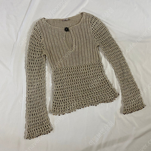 [M] 막스앤코 by 막스마라 린넨 펀칭 그물 매쉬 메쉬 니트