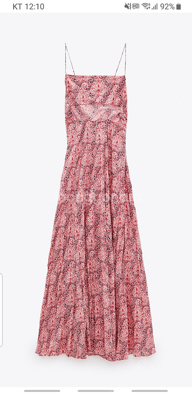 자라 플라워 패턴 롱원피스--1