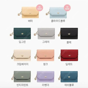 제이에스티나 소가죽 카드지갑 미착용새제품