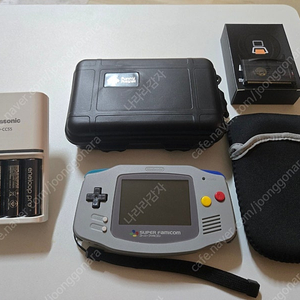 GBA(게임보이어드밴스) ITA 백라이트 슈퍼패미컴 커스텀, 이지플래시 오메가, 파나소닉 충전기 팝니다.