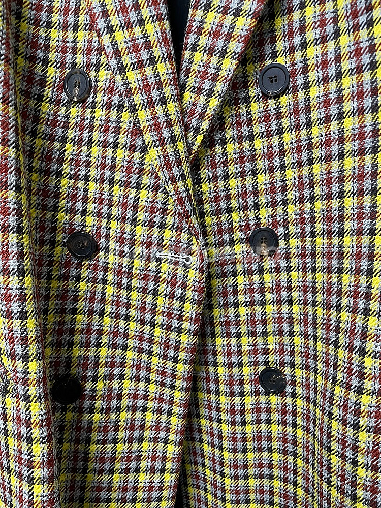 정품 20ss 발렌시아가 슬리브 로고 체크코트 새상품 79만원 판매.--5