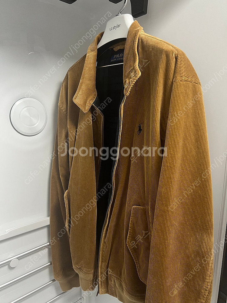 폴로 랄프로렌 코듀로이 바라쿠다 자켓 브라운 L(QR정...--1