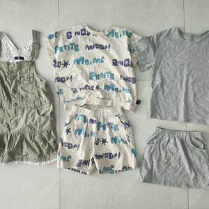 120-130 여아 여름옷 일괄 판매 2만5천원