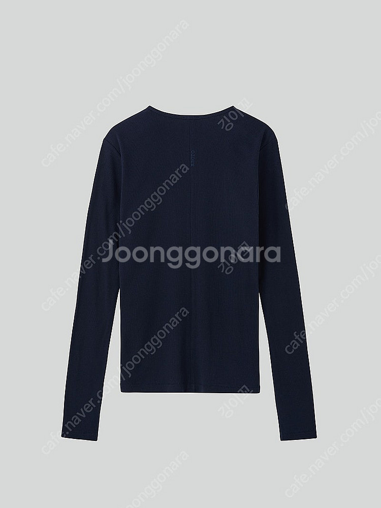 렉토 로고 골지 롱슬리브 티셔츠(S)--1