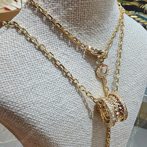 락 파베 롱 18K 랩다이아 제작 금목걸이
