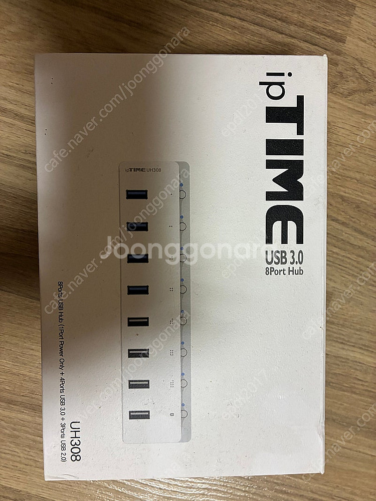 아이피타임 UH308 usb허브 미개봉--0