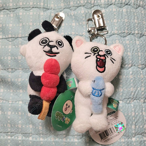 빵빵이 키링인형 세트 (탕후루 판다빵빵이&물고기뿡빵이)