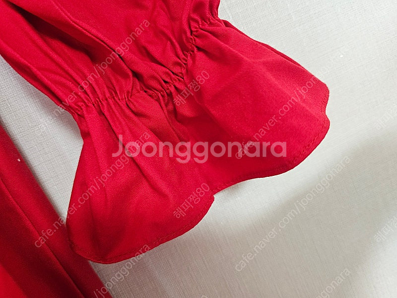 베베베베 레드 트렌치코트 원피스 xxl--3