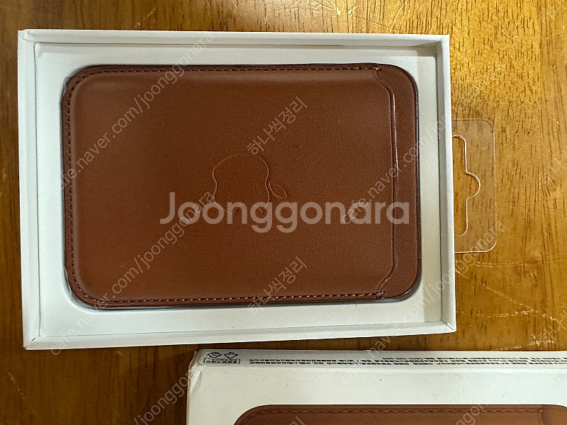 (정품/사용감ㅇ)애플 아이폰 맥세이프 가죽 카드지갑 새...--0