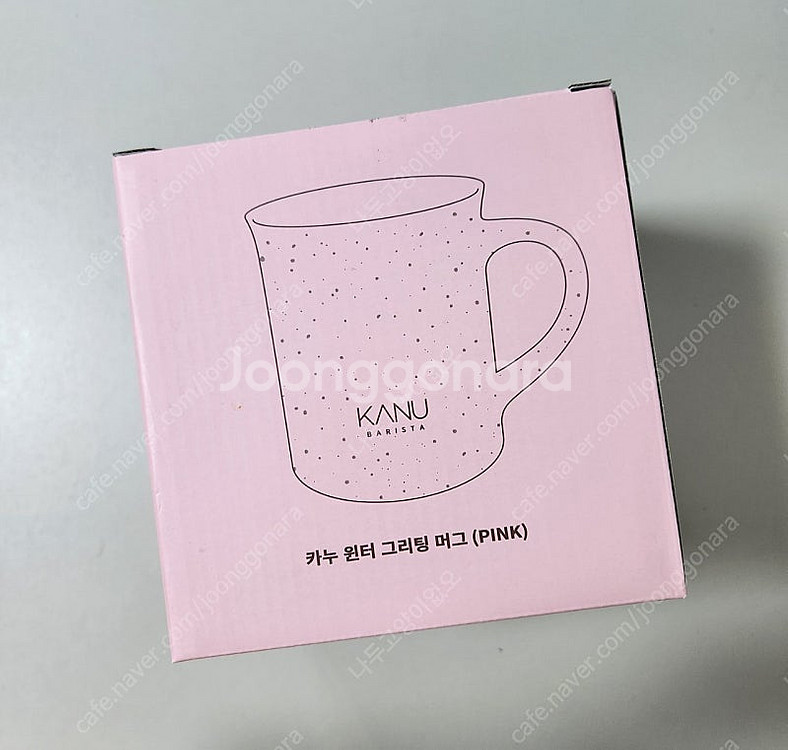 카누 윈터 그리팅 머그 핑크--1