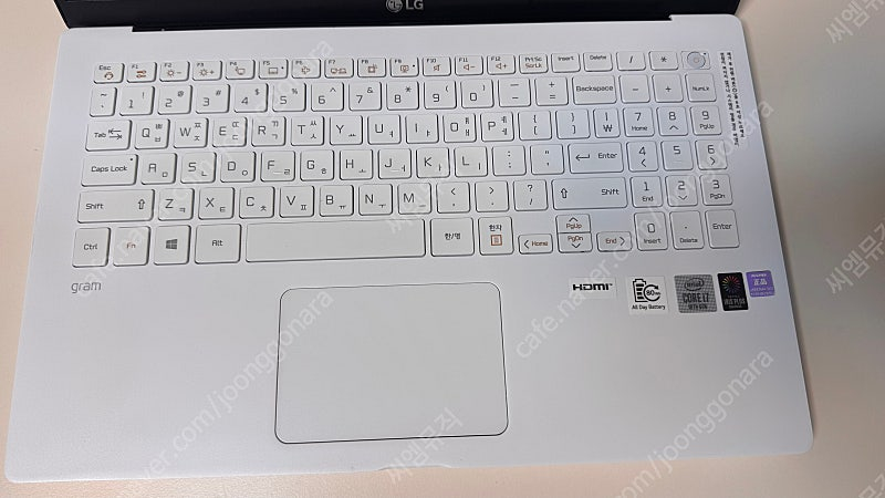 LG 그램 gram 2020 15인치 i7 기본 8G ssd256 추가 램 16G ssd500--4