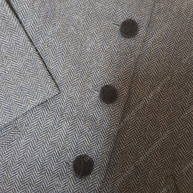 프랑스 아네스베 앙팡 모혼방 자카드 코트 5만원--2