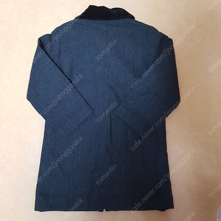 프랑스 아네스베 앙팡 모혼방 자카드 코트 5만원--3