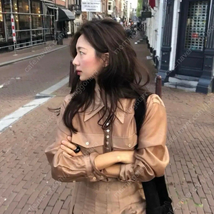 Farven 파르벵 피넛 버튼 블라우스 플리츠 스커트 셋트