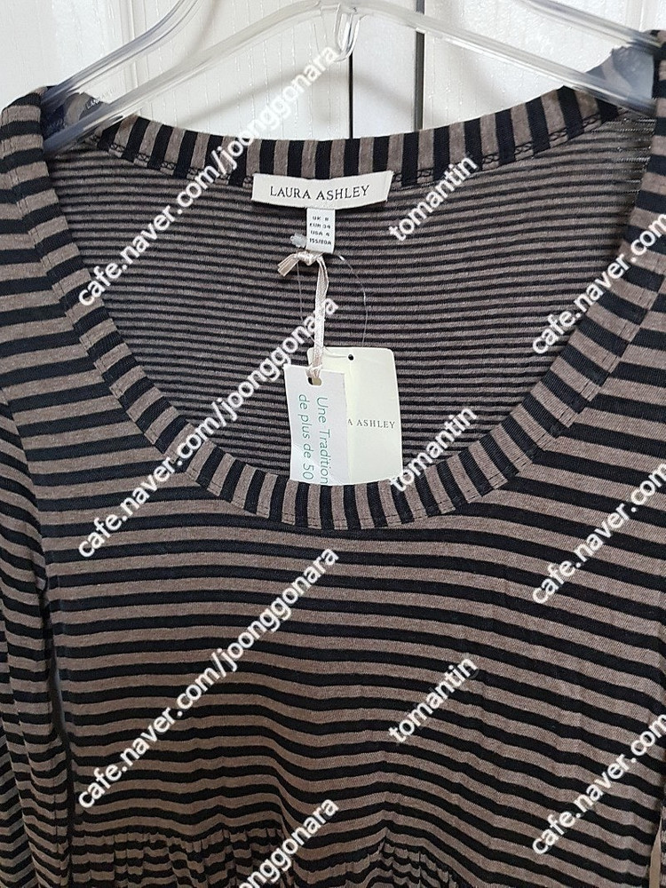 로라애슐리 스트라이프 원피스 마른55사이즈 새상품 택포5--1