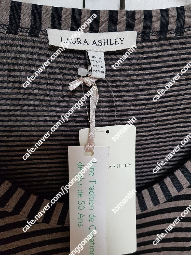 로라애슐리 스트라이프 원피스 마른55사이즈 새상품 택포5--2