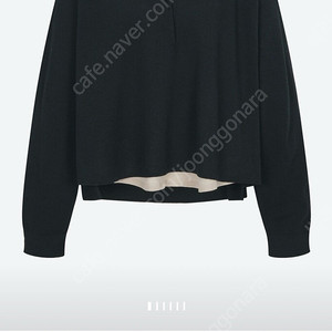 시스템 레이어드 칼라 니트탑 타임 마인 더캐시미어