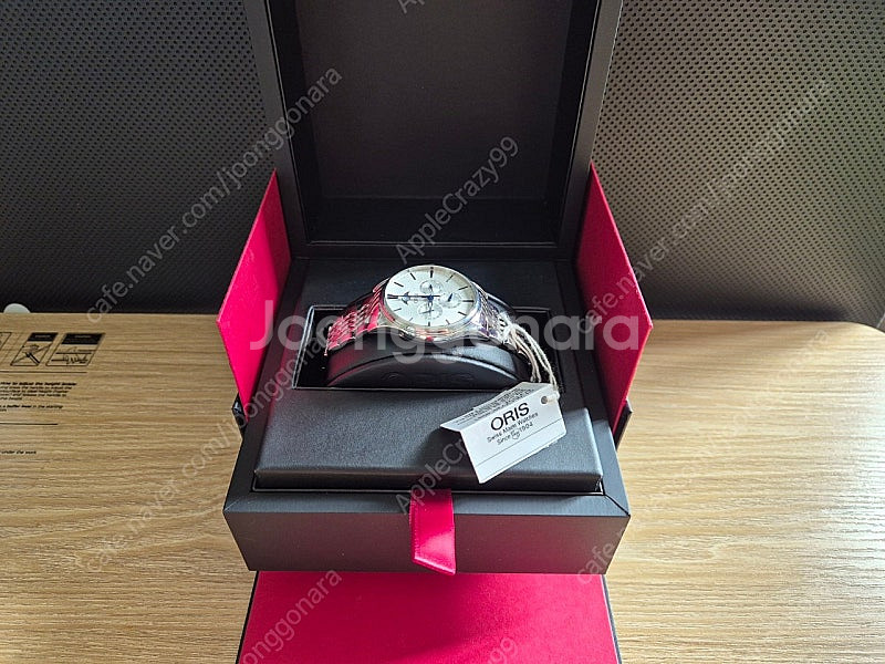 오리스 아뜰리에 컴플리케이션 문페이즈 블루핸즈 오토매틱--1