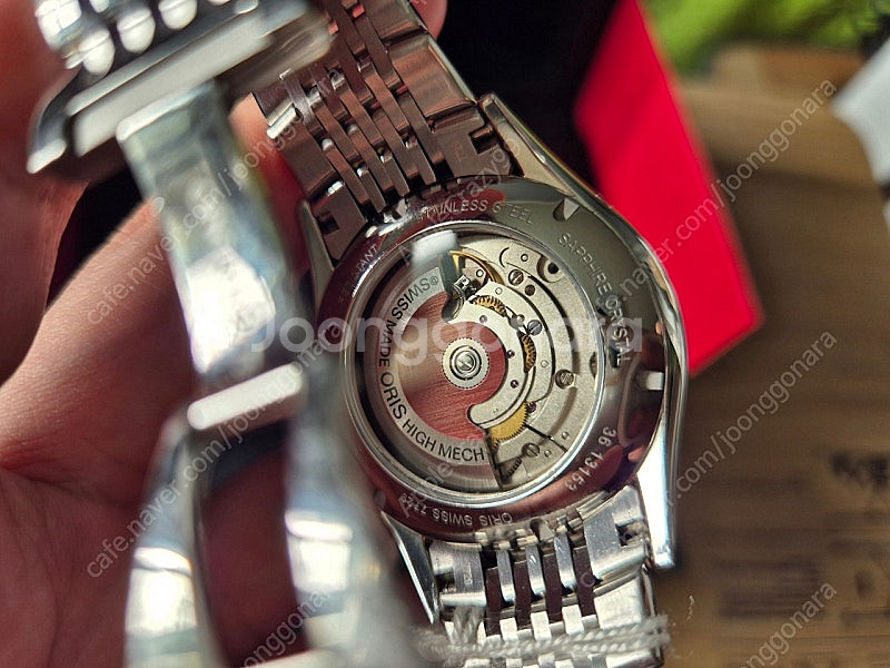 오리스 아뜰리에 컴플리케이션 문페이즈 블루핸즈 오토매틱--3