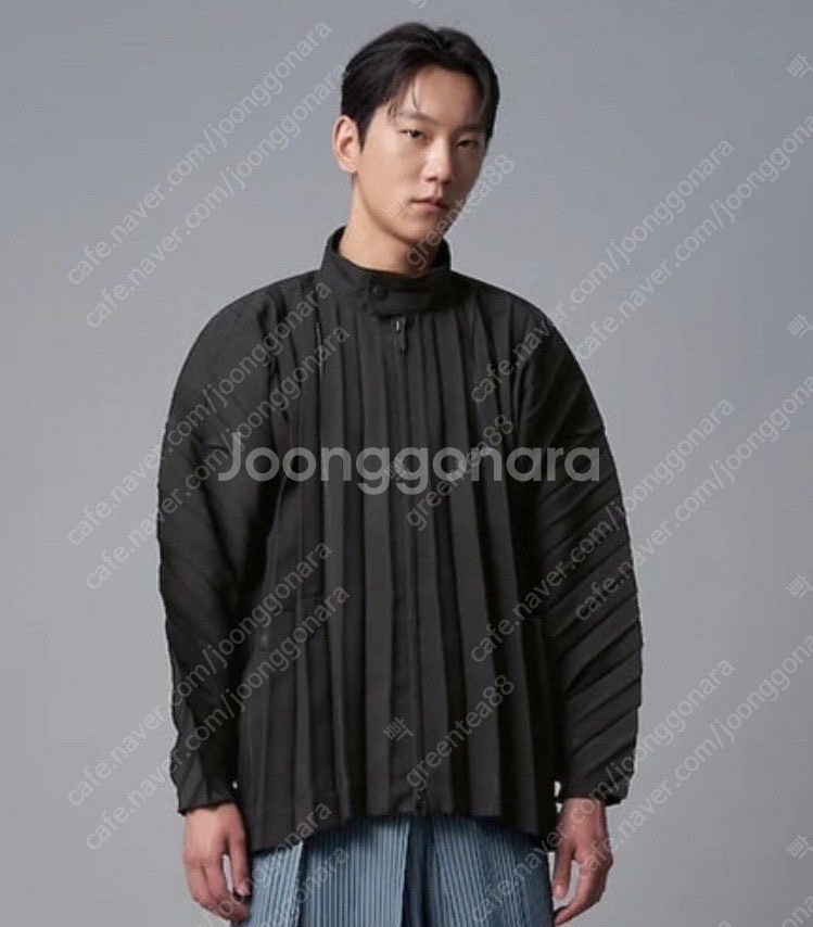 옴므플리세 자켓 (엣지 코트) 블랙 3사이즈--2