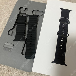 애플워치 애플정품 49mm 블랙티타늄 블랙오션밴드