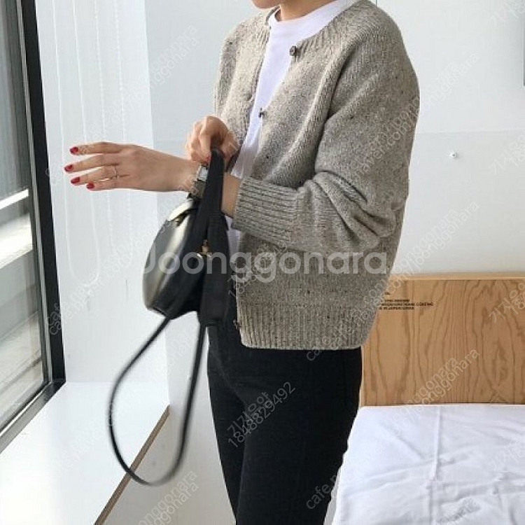시어드(온스) 홀가먼트 가디건 오트밀--1