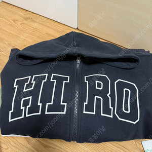 히로 블랭크 후드집업 블랙 140