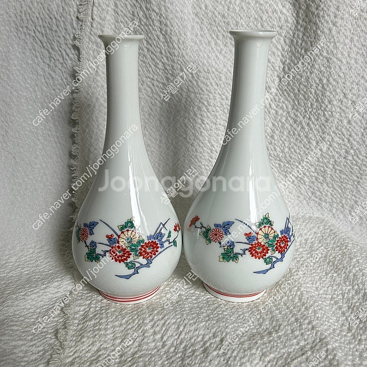 빈티지 일본 화병 꽃병 도자기 호리병 장식품 세트--0