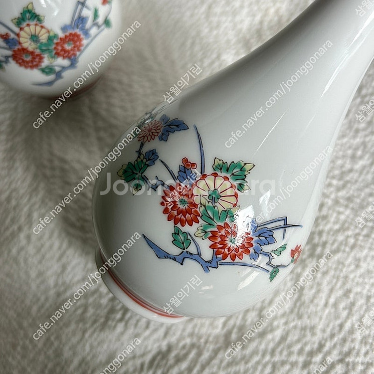 빈티지 일본 화병 꽃병 도자기 호리병 장식품 세트--1