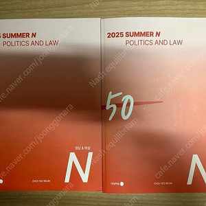 2025 강남대성 정치와 법 최여름 자작 1050제