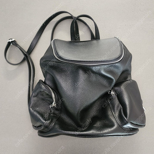 Italian leather back pack black 가죽 백팩 새상품급