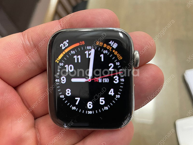 애플워치4 44mm 스테인리스--0