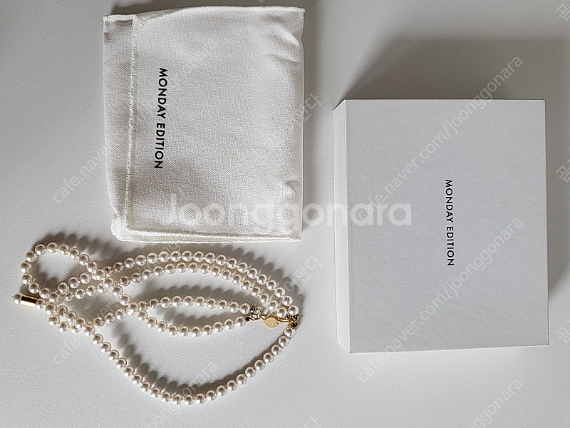 먼데이에디션 진주 목걸이--0