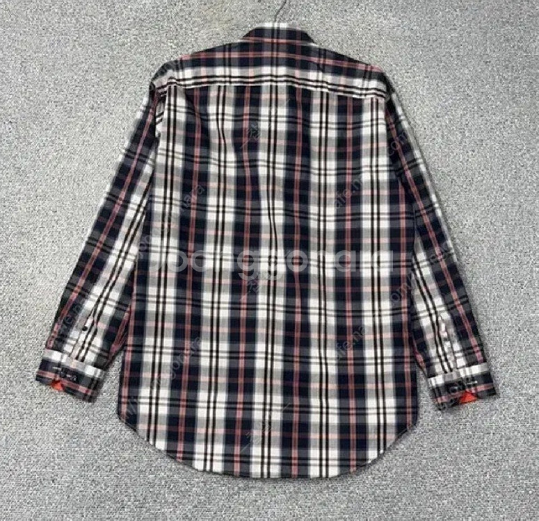 [100] 랑방 드레스 체크 셔츠--1