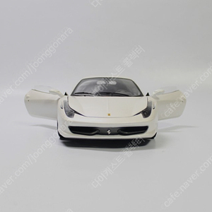 1:18 핫휠엘리트 페라리 458 알론소버전 화이트 다이캐스트