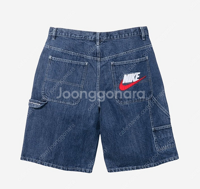 슈프림 X 나이키 데님 쇼츠 인디고 30--1