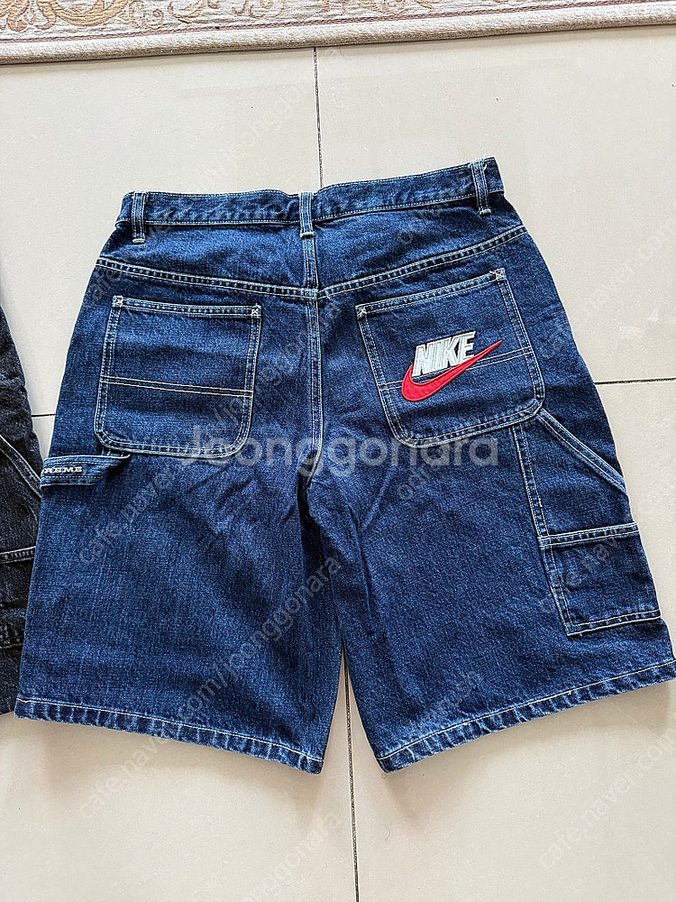 슈프림 X 나이키 데님 쇼츠 인디고 30--3