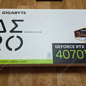 기가바이트 RTX 4070Ti AERO OC V2 12G 판매합니다.